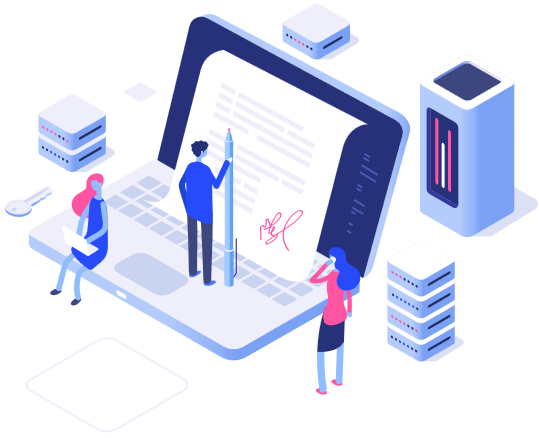 Illustration of a modern digital product